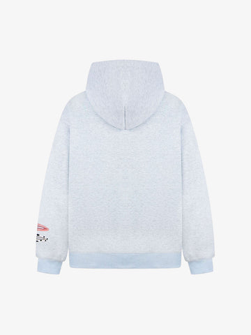 Cotton Blend Hoodie with Hair Clip Print Design for Men and Women 