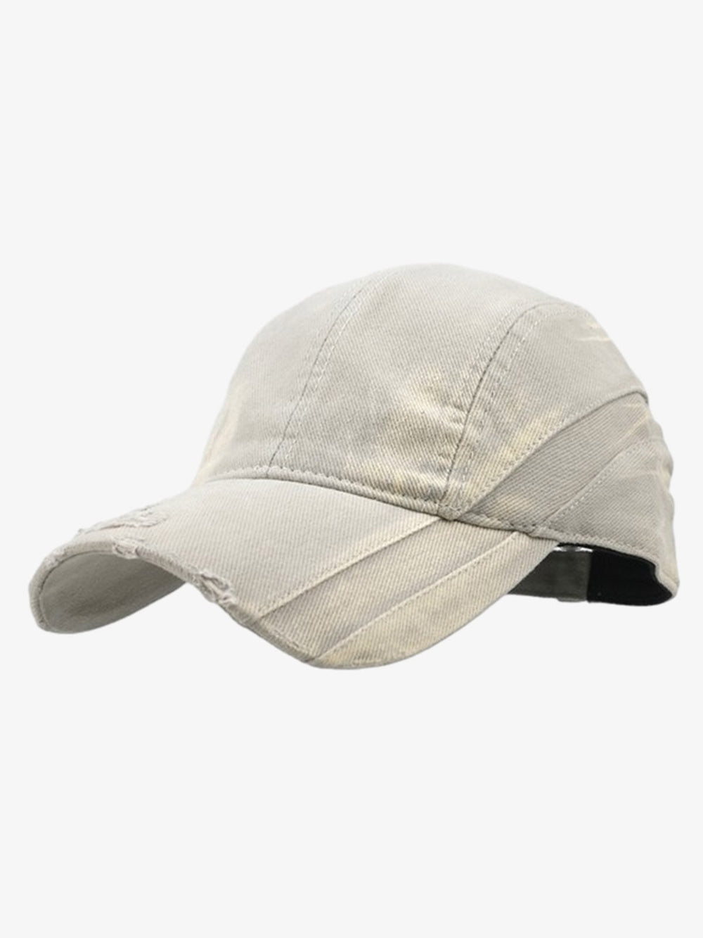 Washed Distressed Panel Baseball Cap 