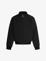 Panel Cut Stand Collar Zip Up Jacket 