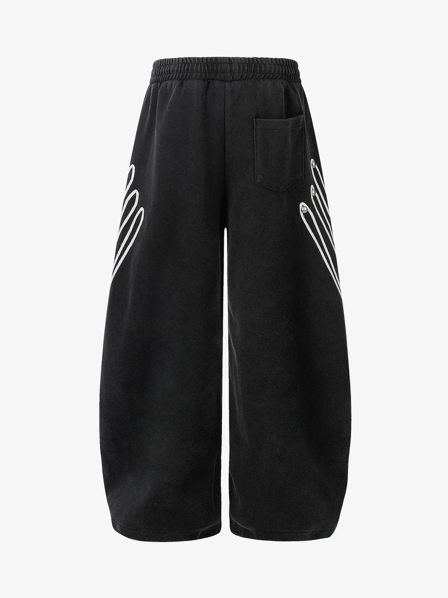 Napoleon Bestickte Baggy Sweatpants