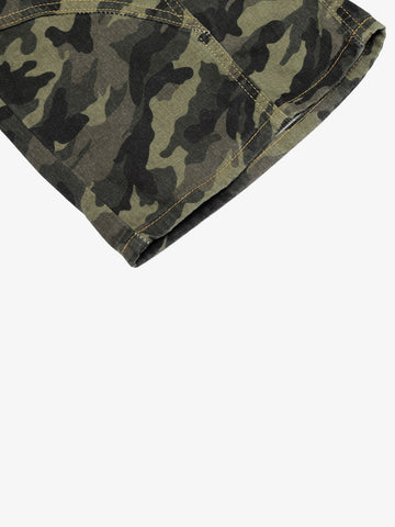 Camo Charm Detail Baggy Jorts