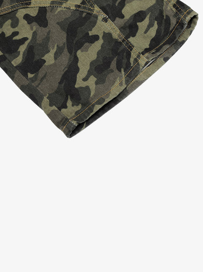 Camo Charm Detail Baggy Jorts