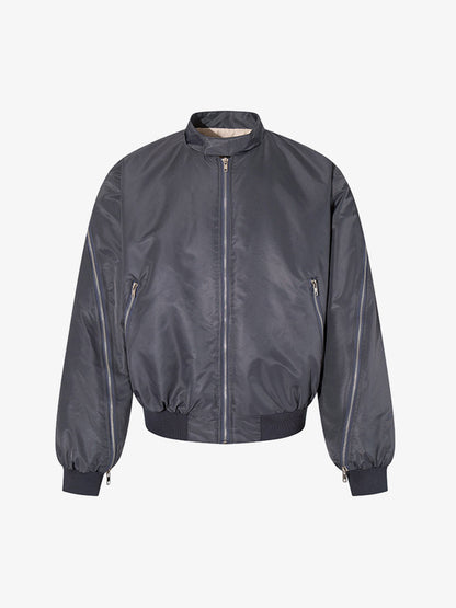 Minimalist Zip Bomber Jacket 