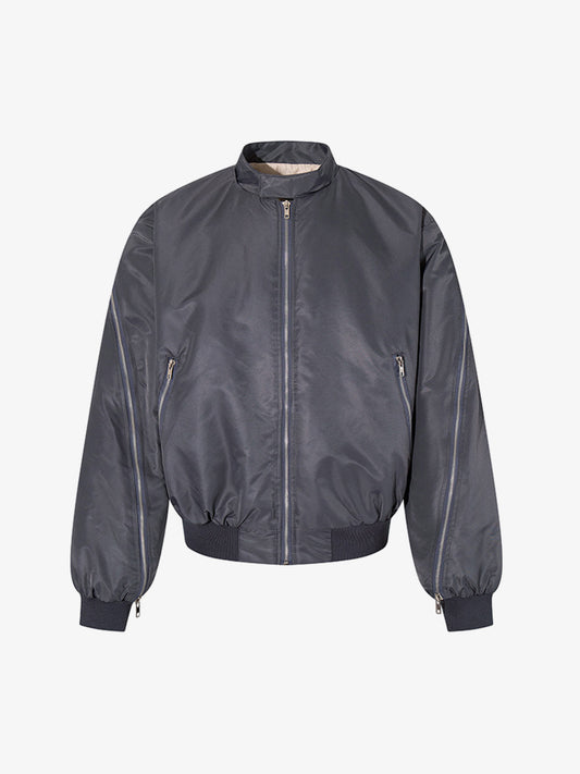 Minimalist Zip Bomber Jacket 
