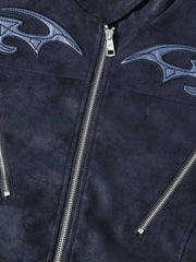 Thorn Embroidered Suede Jacket
