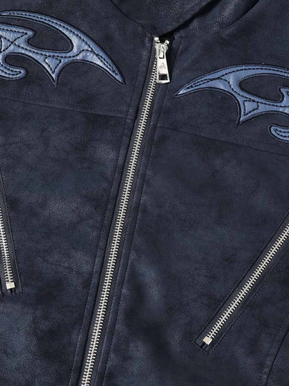 Thorn Embroidered Suede Jacket