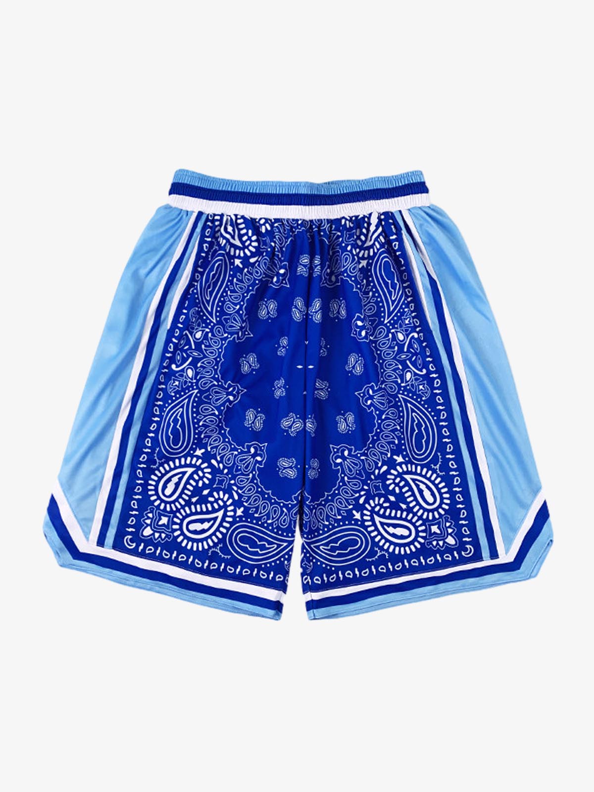 Polyester Snake Print Athletic Shorts with Bold Logo Design 