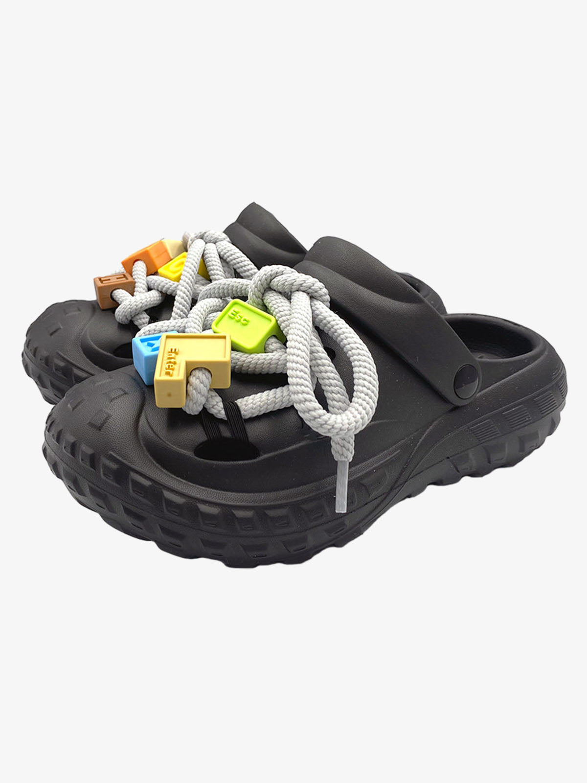 Lace-Up Non-Slip Clogs