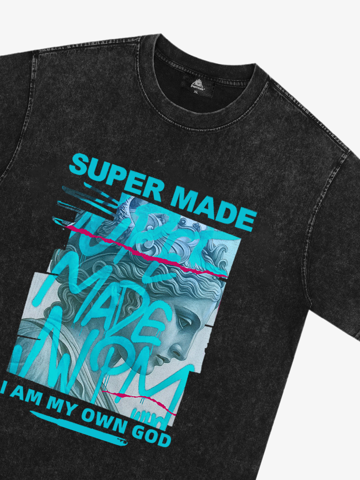 SUPERMADE Art graffiti pattern T-shirt 