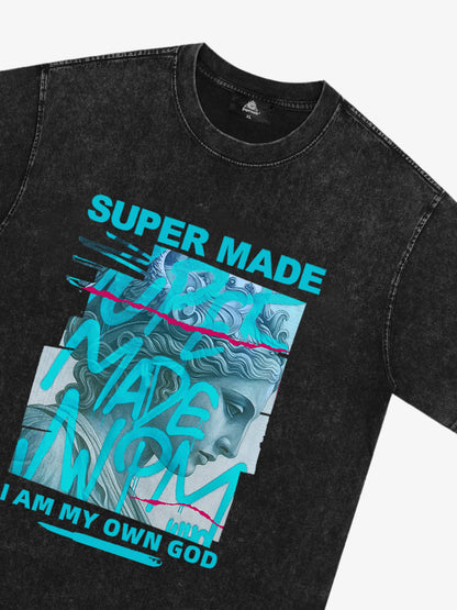 SUPERMADE Art graffiti pattern T-shirt 