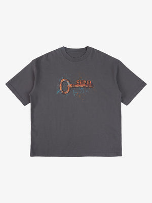 Supermade Rusty Metal Key Print T-Shirt 