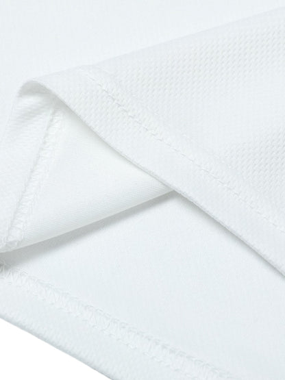 Contrast Color Sporty V-Neck Jersey T-Shirt 