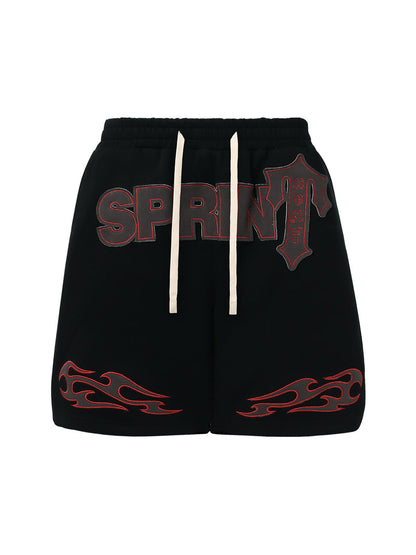 Street Graphic Drawstring Shorts 