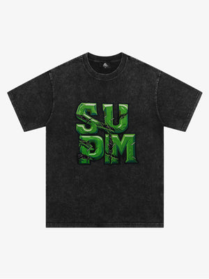 Supermade Street Green Thorn Font T-Shirt 