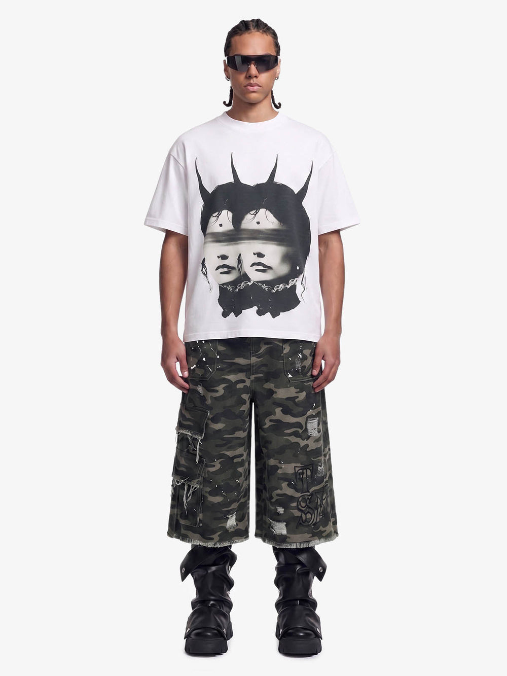 Surreal Twin Portrait T-Shirt 