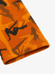 All-Over Camo Multi-Pocket Wide-Leg Sweatpants