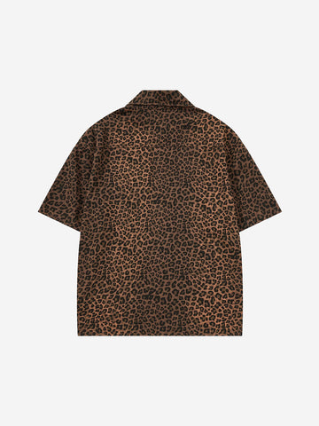 Kurzarmhemd mit Leopardenmuster