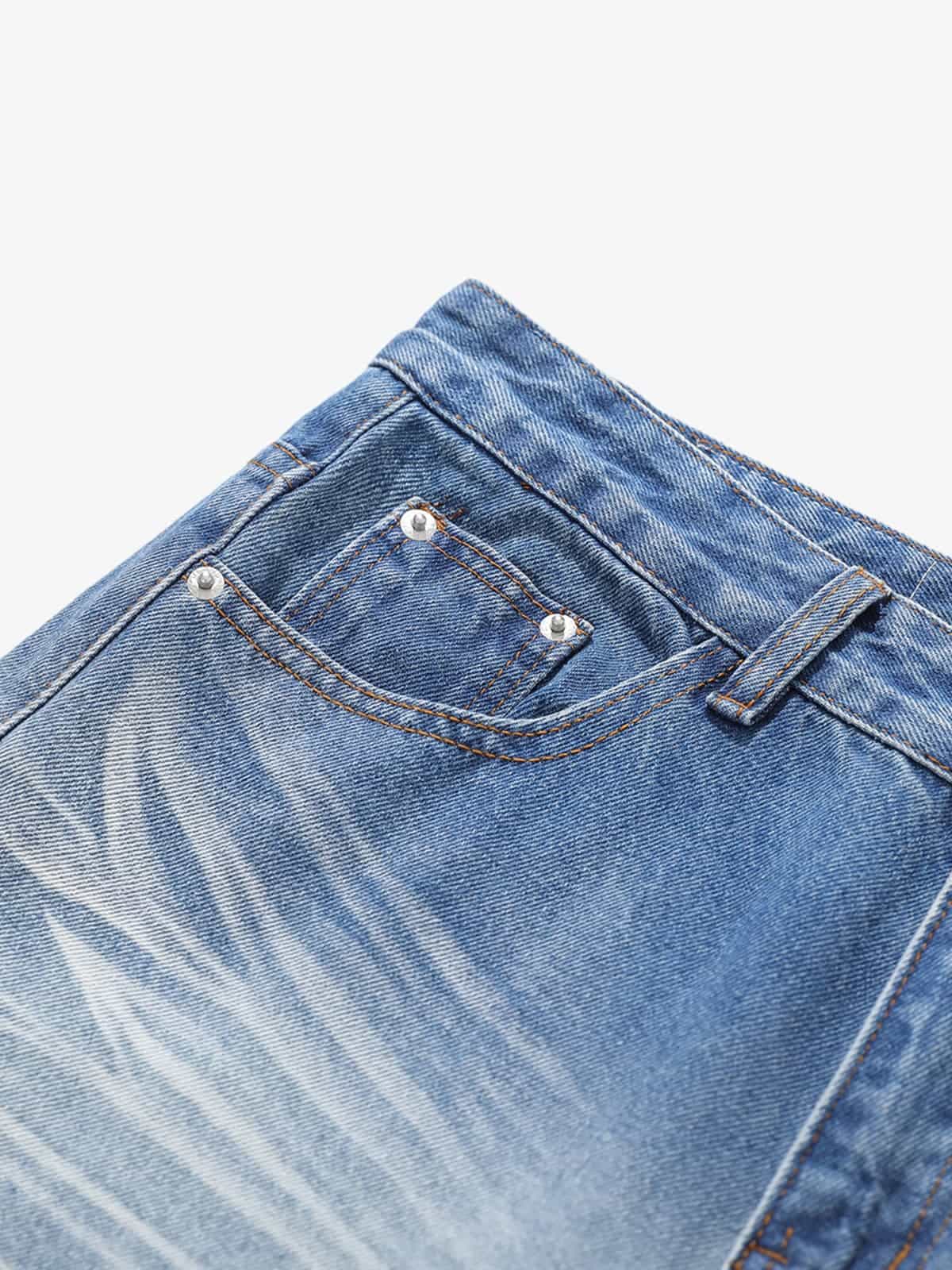 High-Waisted Wide-Leg Cargo Pants with Unique Pocket Design 