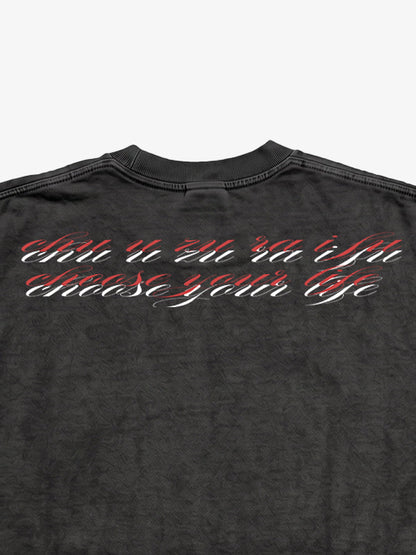 Sword Snake Graphic Long Sleeve Tee