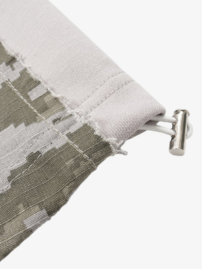 Retro Camouflage Star Patch Colorblock Casual Pants 