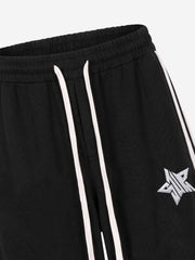 Star Embroidered Color Block Striped Heavyweight Tracksuit