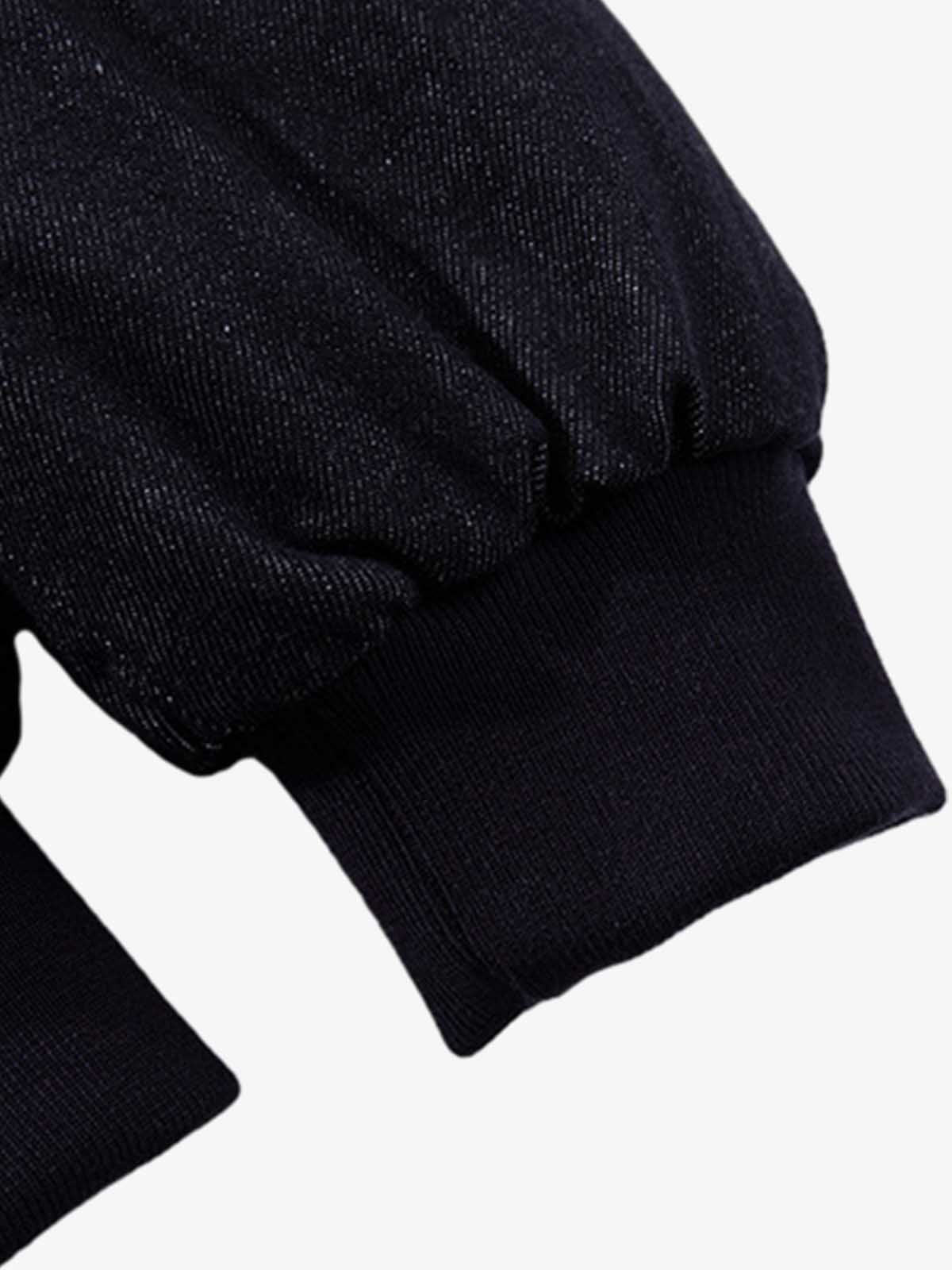 Denim Toggle Detail Bomber Jacket 