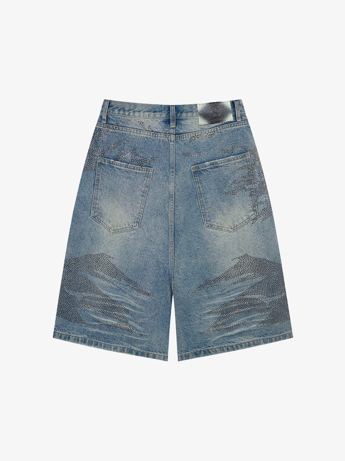 Mountain Motif Bermuda Shorts