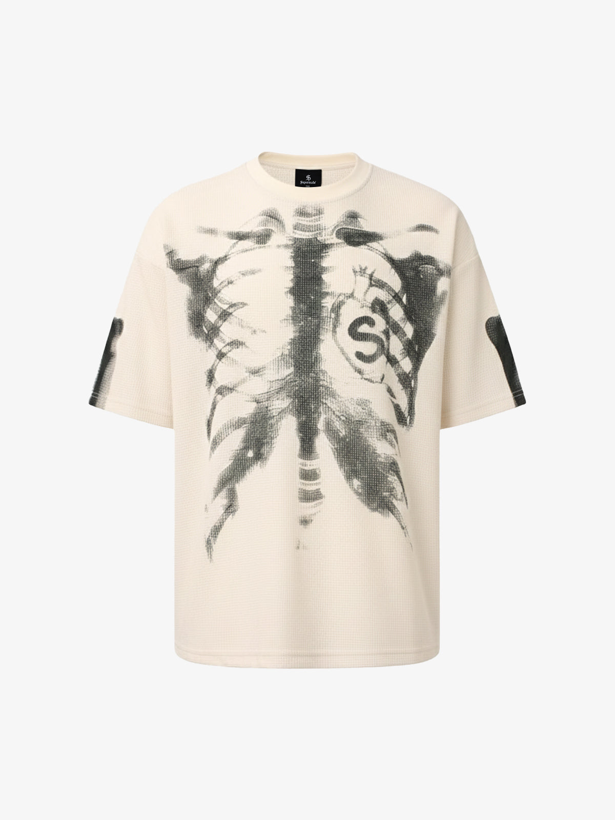 Skeleton Print Long Sleeve T-Shirt - Bold and Edgy Design for Men 