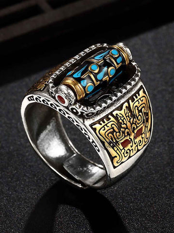 Vintage Totem Stone Ring 