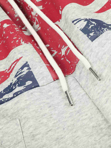 Flag Graphic Baggy Sweatpants