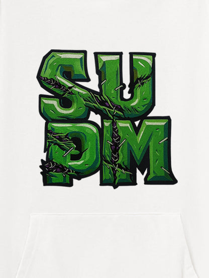 Supermade Green Thorn Font Hooded Sweatshirt 