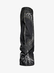 Lightning Graphic Layered Long Sleeve Tee & Curved-Leg Jeans Set