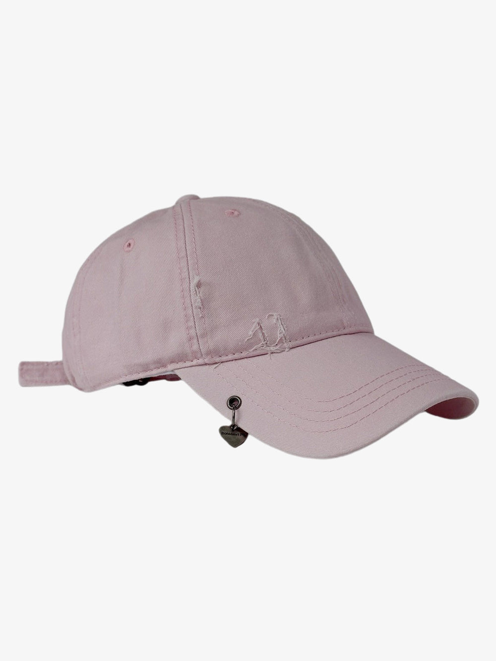 Distressed Charm Detail Cap