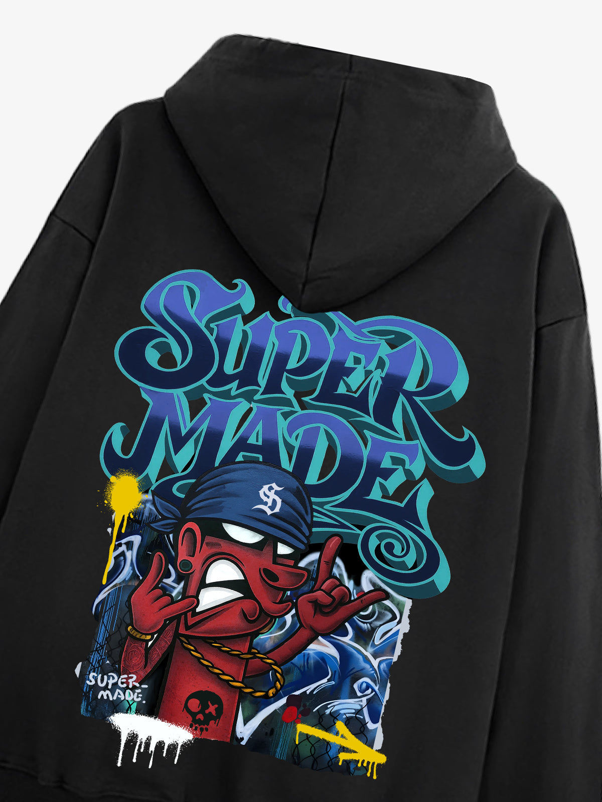 Stylish Graphic Hoodie with Unique Character Design for Casual Wear 