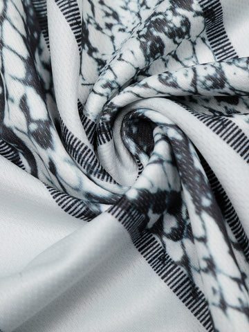 Jersey Style Snake Print T-Shirt - 2418 