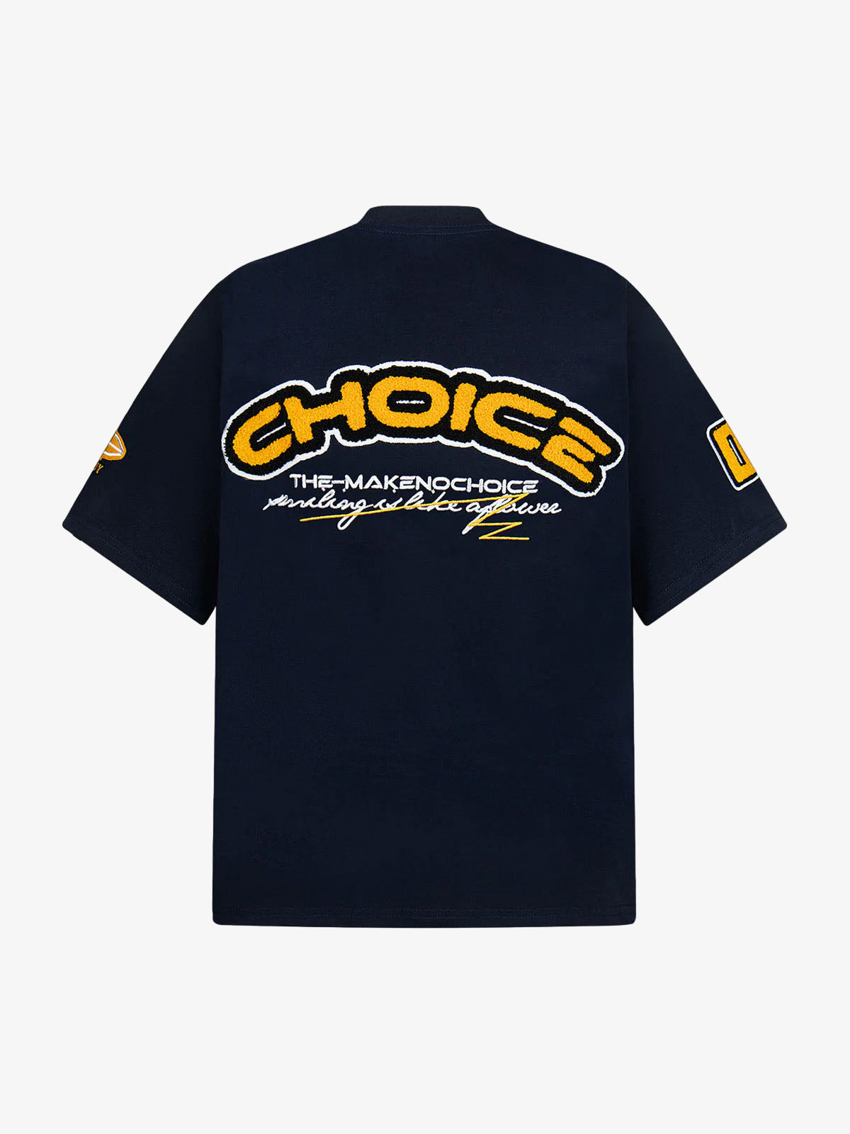 Retro Motorcycle Style Heavy Patch Embroidered T-shirt 