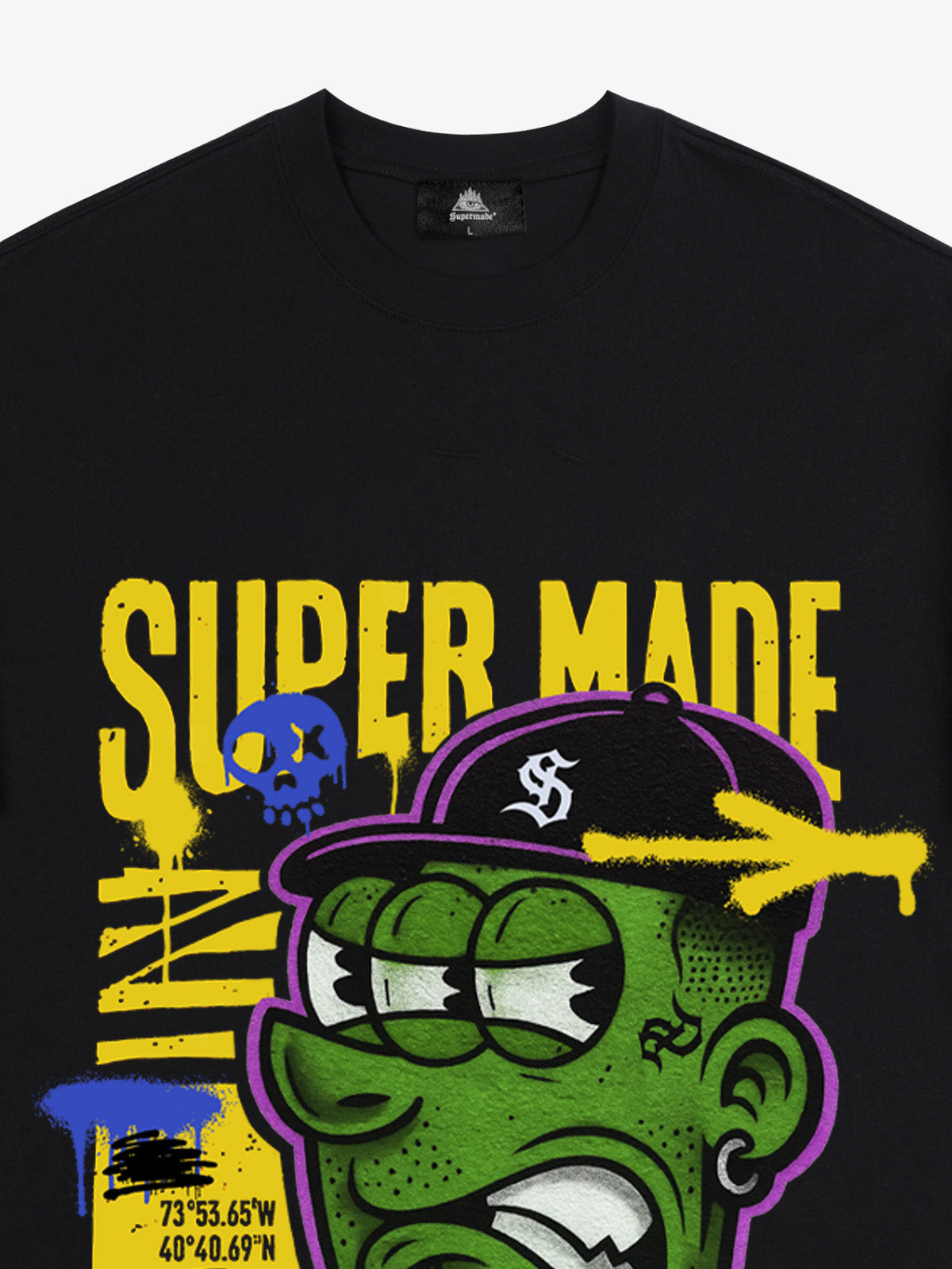 Bold Monster Design Graphic T-Shirt 