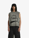 Barbed Wire Chain Graphic Sleeveless Vest 