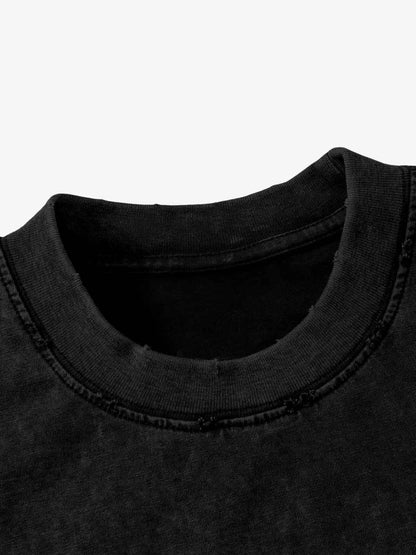 Vintage Washed Crew Neck T-Shirt 