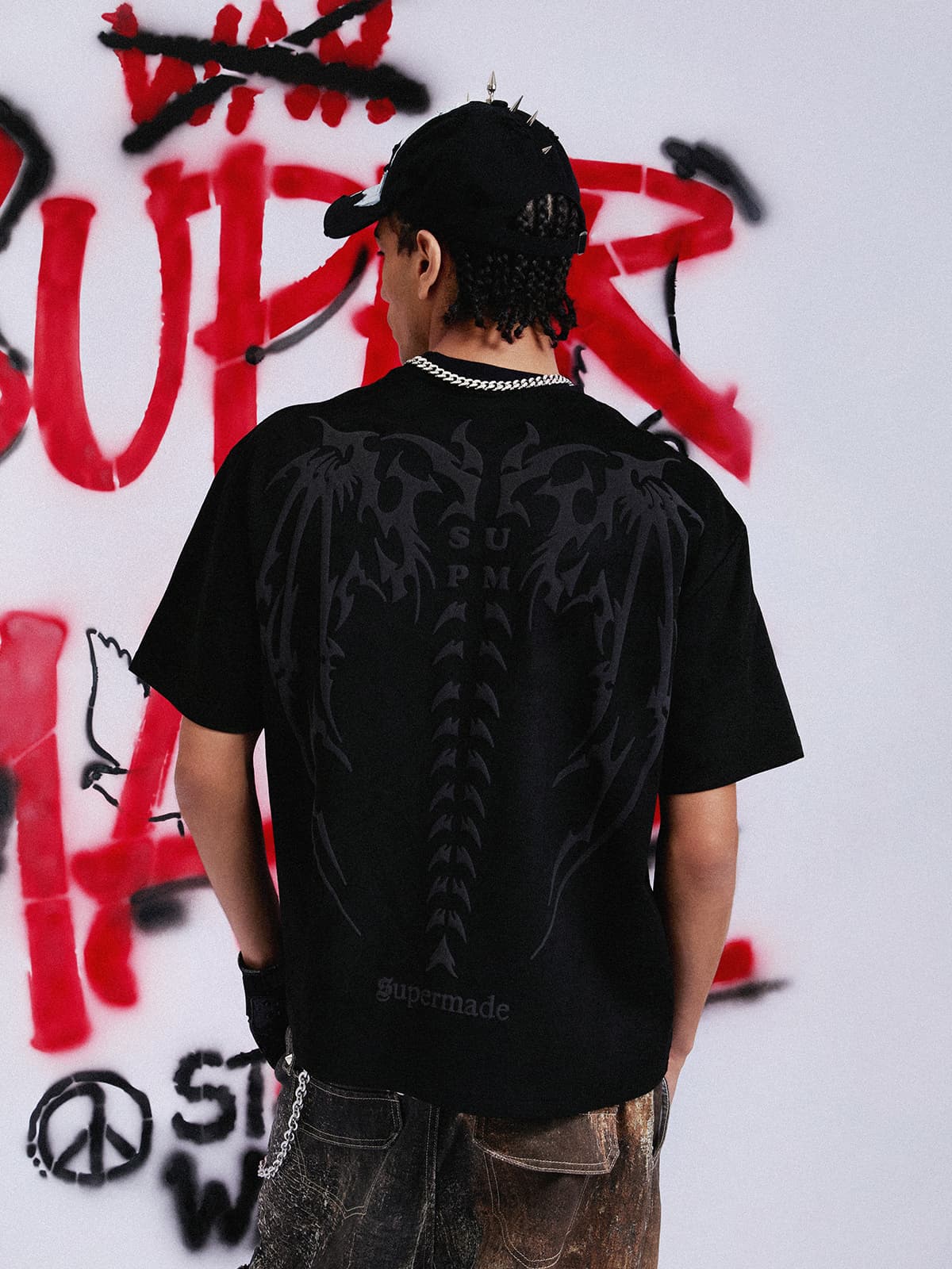 Thesupermade Skeleton Vintage T-shirt - 1642 