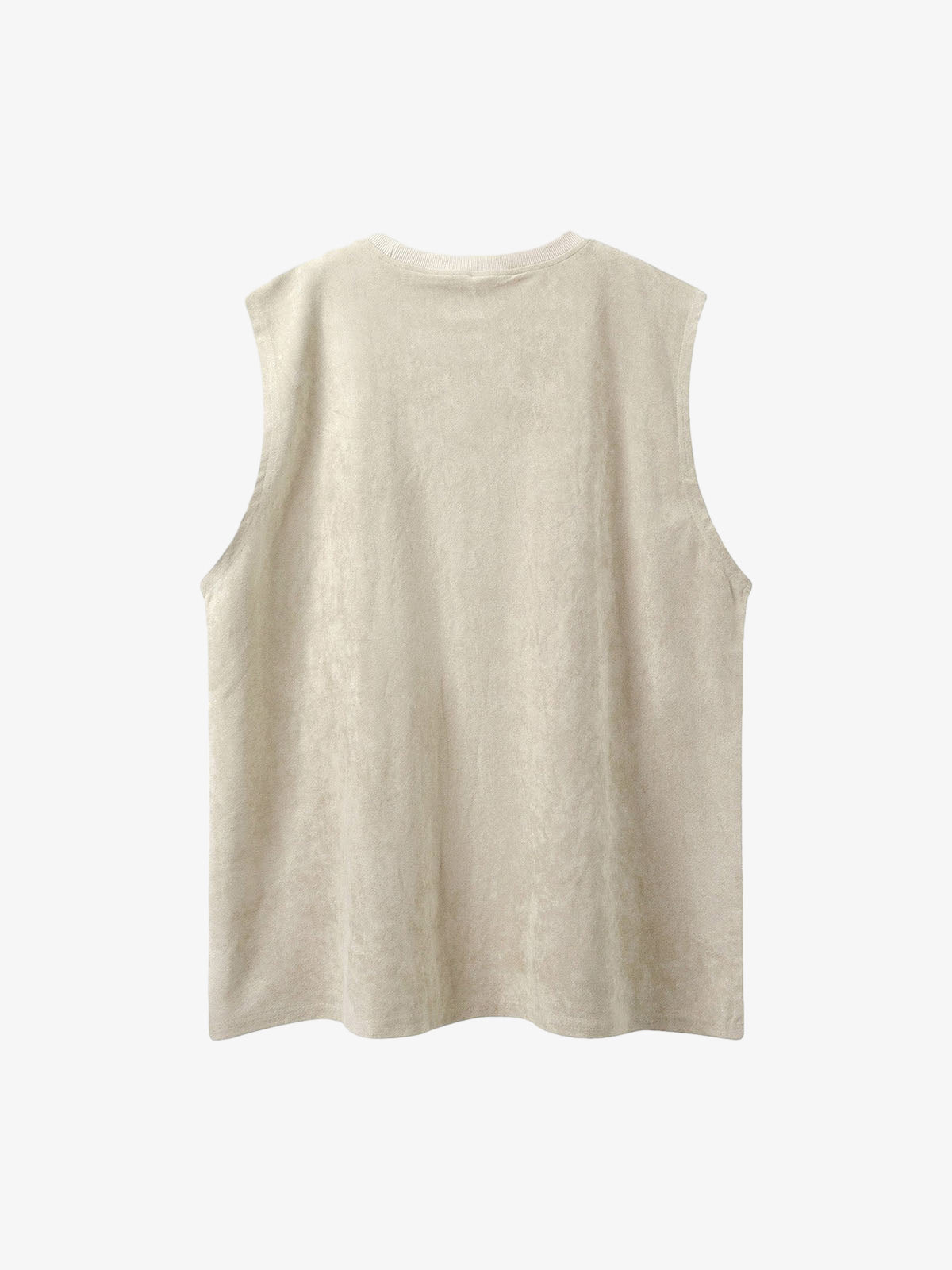 Thesupermade Printed Crew Neck Casual Vest 