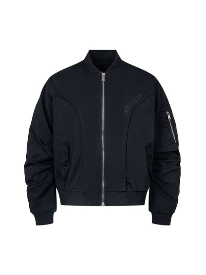 Retro Deconstructed Bomber Jacket 