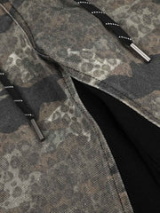 Leopard Camo Patchwork Cargo Pants