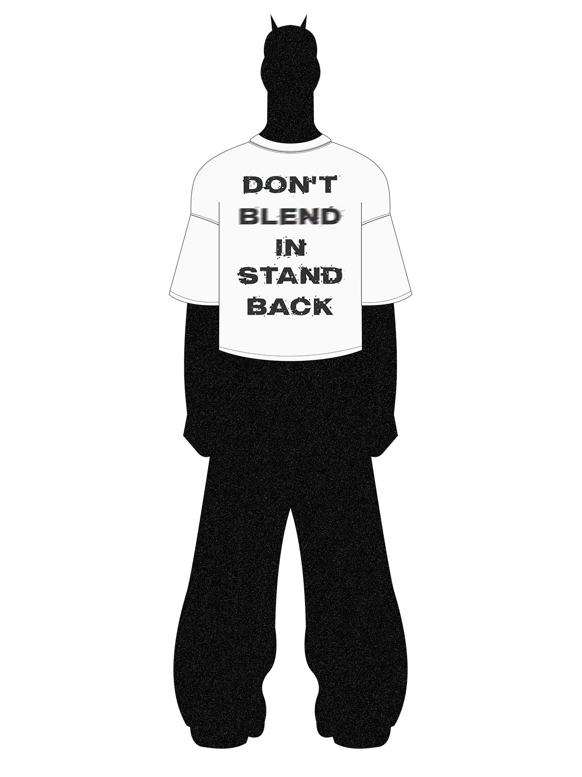 Original "Don't Blend In, Stand Back" Slogan T-Shirt