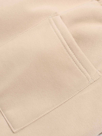 Retro Contrast Letter Print Fleece Wide-Leg Sweatpants 