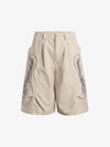 Embroidered Multi-Pocket Cargo Capri Pants