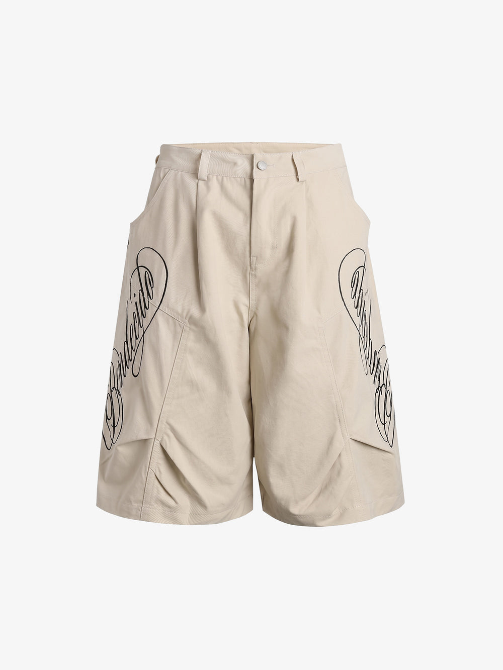 Bestickte Cargo-Caprihose