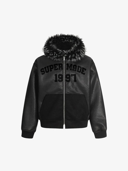 Stylish Bomber Jacket with Faux Fur Collar for Winter Fashion 