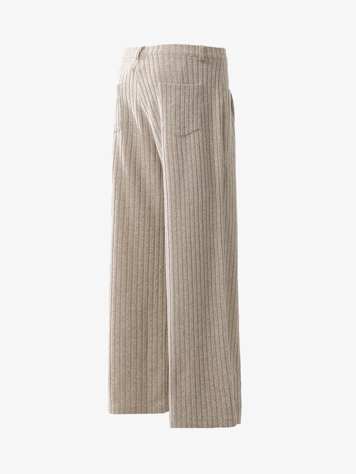Retro Wool Blend Pleated Baggy Trousers 