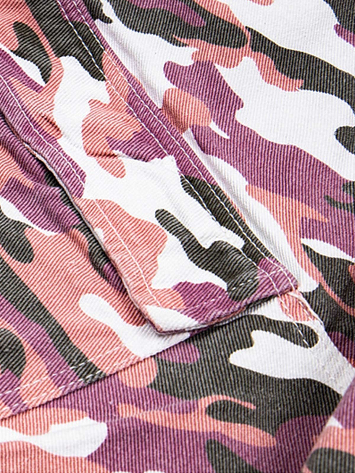 Cleanfit Pink Camouflage Multi Pocket Cargo Pants